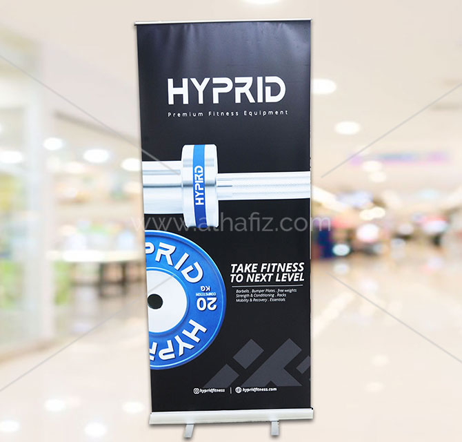 Company name and logo Rollup banners