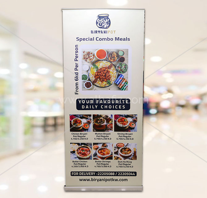 Food Promotional Rollup Banners 