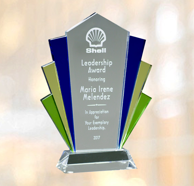 Art Deco Crystal Award