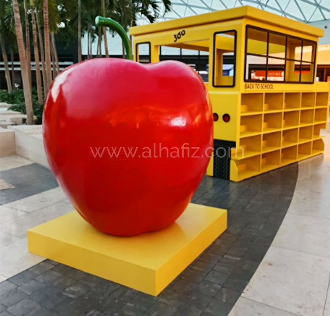 2D & 3D Apple-shaped Styrofoam