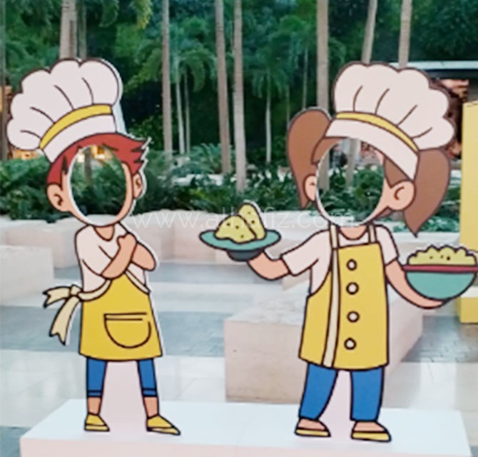 Customized MDF photo booth frame