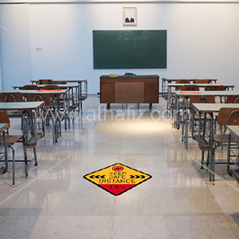 Social Distancing Floor Graphics for Classrooms