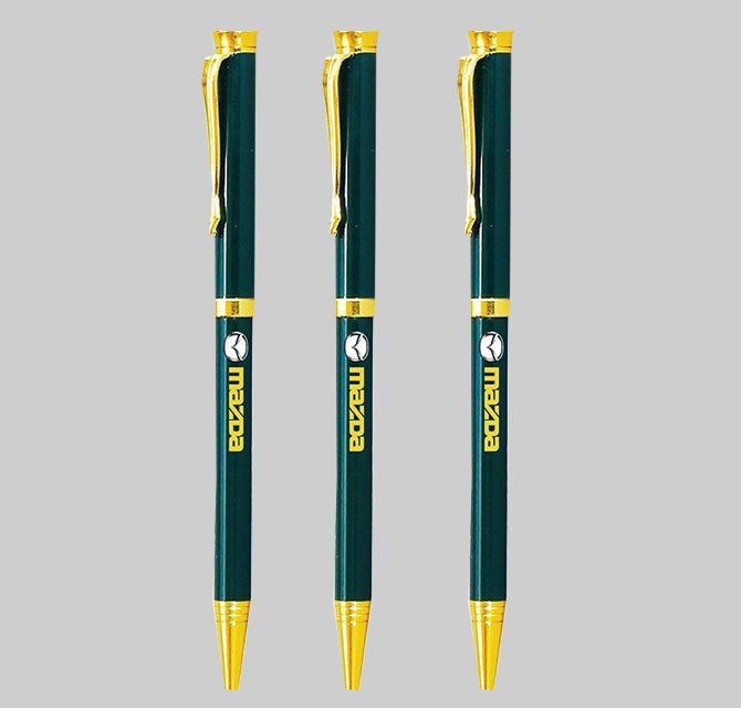 Metal Pen - Slim Green
