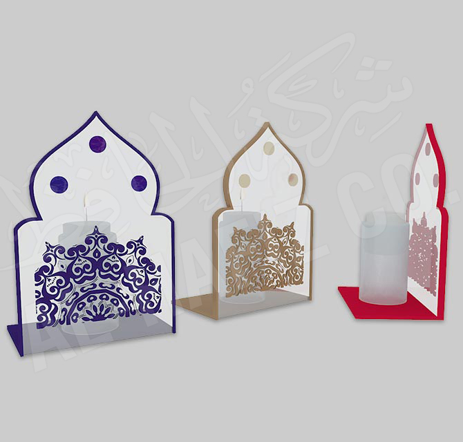 Acrylic Candle Stands -Ramadan 