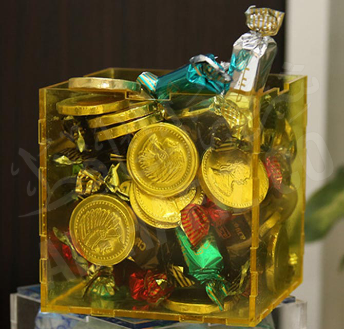 Ramadan Acrylic Gift Box Yellow