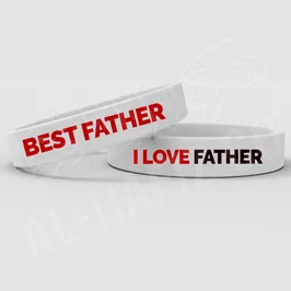 I Love Dad Custom Wristbands 