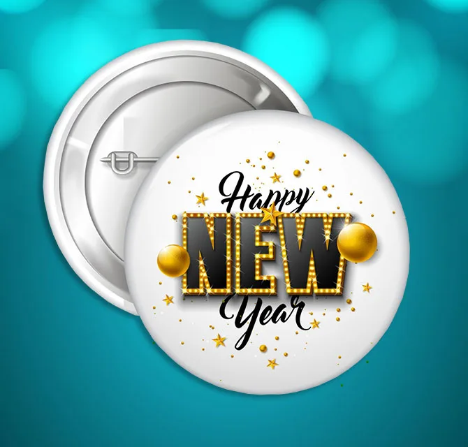 Happy New Year Badges