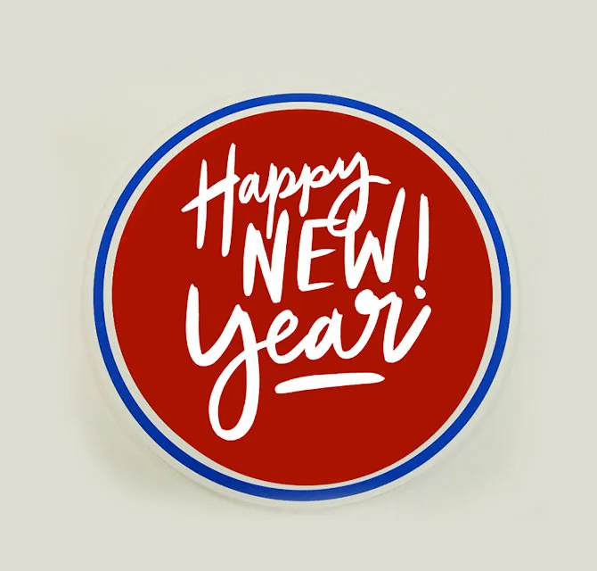Happy New Year Badges 