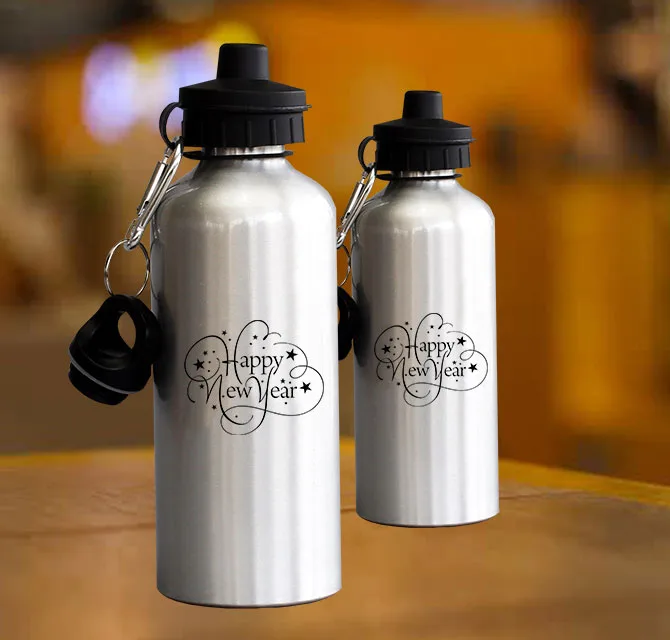 New Year Water Bottles