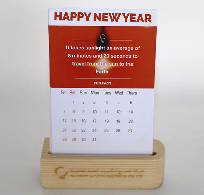 New Year 2020 Table Calanders