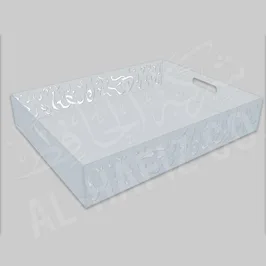 حفر زخارف إسلامية على صينية أكرليك