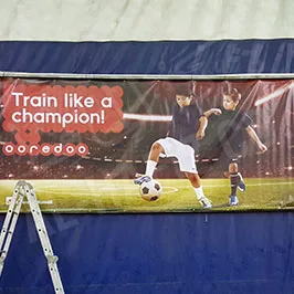 Customized Sports Banner for Ooredoo