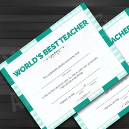 Teacher Day Certificate 