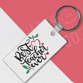 Best Teacher Ever Keychain 