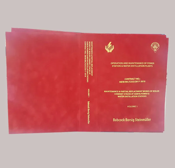Double-fold Certificate Holder red