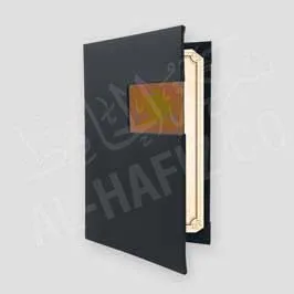  Folded Paper Certificate Holder with Die Cut - Dark Blue