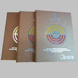 Binding with Laser Cut Metal & Uv print