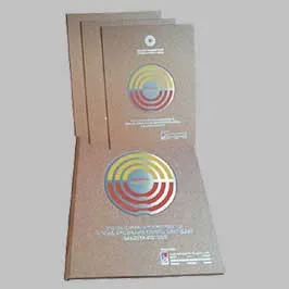 Binding with Laser Cut with metal finish