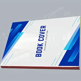 كتاب بغلاف مقوى فني مع تصميم غلاف للأعمال
