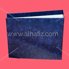 Navy Velvet Bound Box File