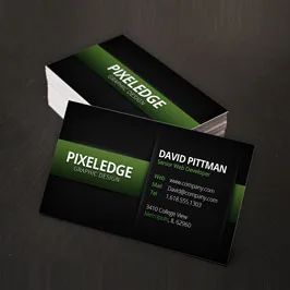 Full Color Printed Business Cards Carbon