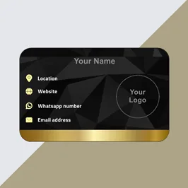 Digital business card template Digital business card template
