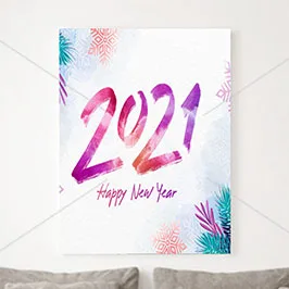 Canvas Print – Happy New Year Design