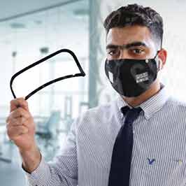 Face Mask With Eyes Shield