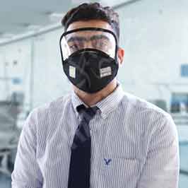 Face Mask With Eyes Shield
