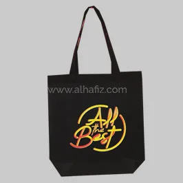 Black Tote Bag DTF Printing