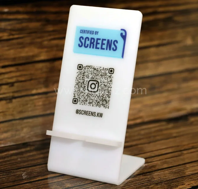 DTF Printed Acrylic Phone Stand