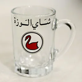 DTF Printed Glass Tea Mug with Logo