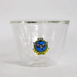 DTF Printed Logo on Double-Wall Glass