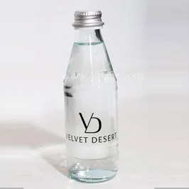 DTF Printed Logo on Glass Water Bottle