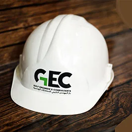DTF Printed Logo on Safety Helmet