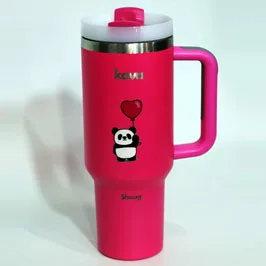 DTF Printed Tumbler with Handle