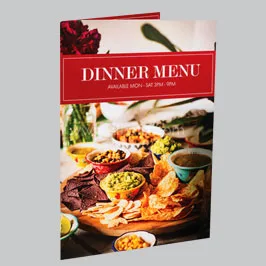 Dinner Menu Booklet Printing