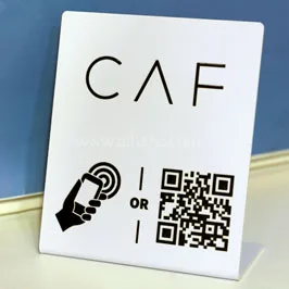Tap or Scan Menu Stand for Cafés
