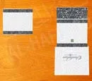 Iridescent Digital Printed Wedding Invitation Card White With Metallic Gold & Silver Ink