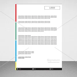 Creative letterhead design 