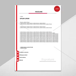 Folded Letterhead Template 