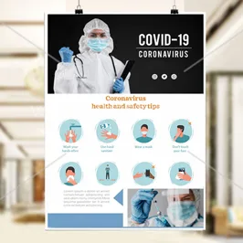 Coronavirus Safety Tips Poster for Schools