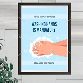 Hand Washing Poster for Schools