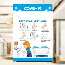 How to Wash Your Hands Poster for Schools