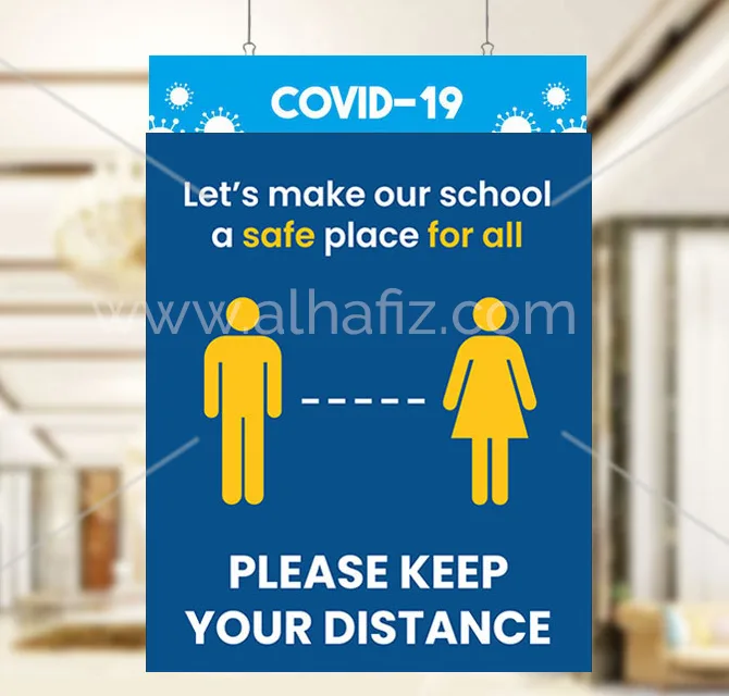 Keep Your Distance Poster for Schools
