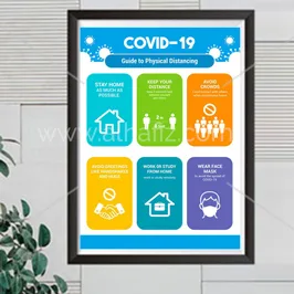 Physical Distancing Guide Poster for Schools