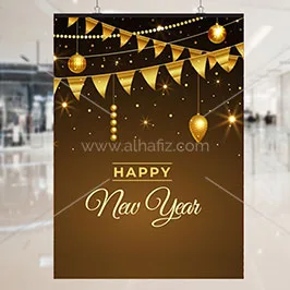 New Year Hanging Banners 