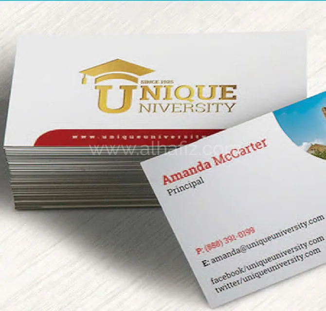 School Staff Business Cards Printing