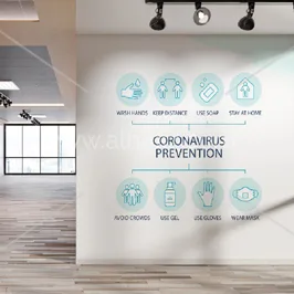 Coronavirus Prevention Icons Wallpaper