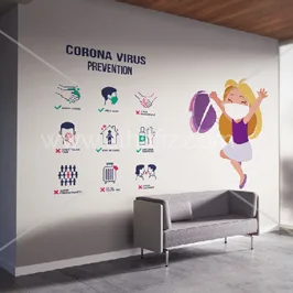 Coronavirus Prevention Wallpaper for Schools